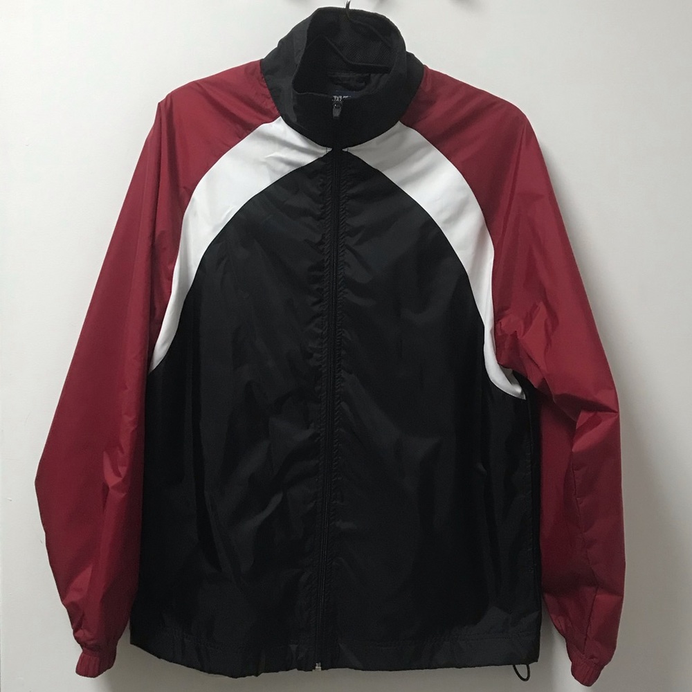 Nice Sporty Lightweight Nylon Zipper Graphite Sport Jacket!